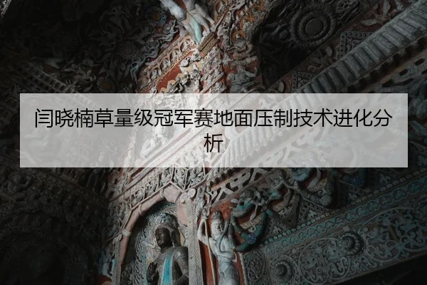 闫晓楠草量级冠军赛地面压制技术进化分析